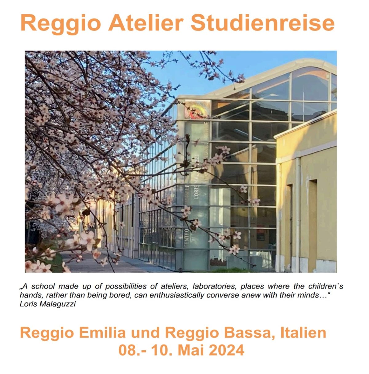 Reggio Atelier Studienreise